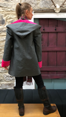 Short Hooded Coat (SHC) BASIL/ PINK